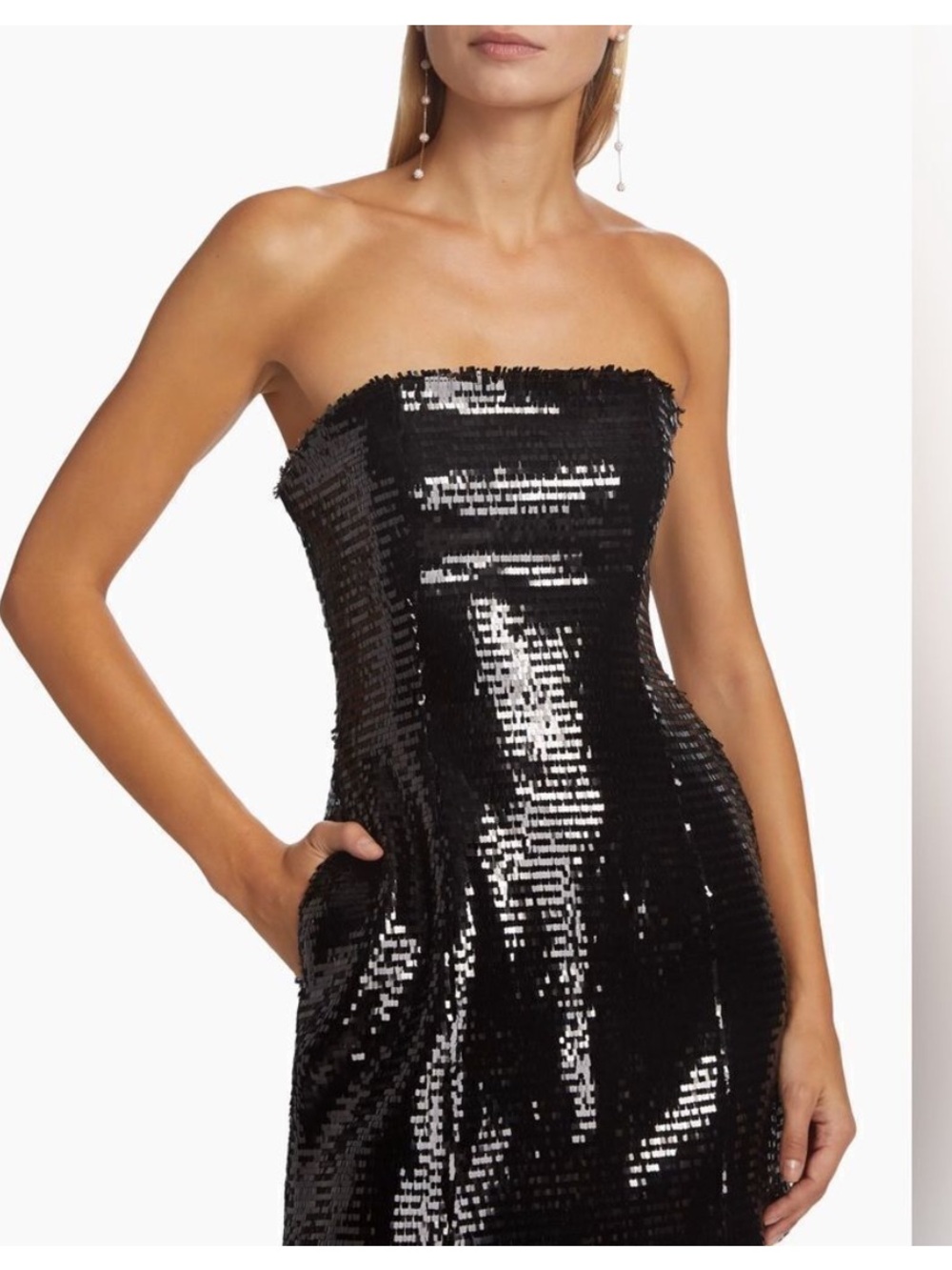 NWT A.L.C. Elsie Strapless Paillette
Sequin Minidress - Picture 4 of 8